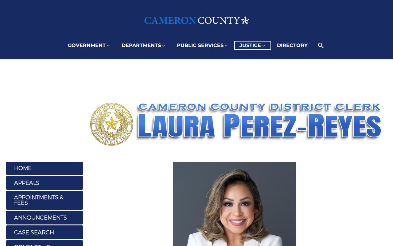 Brownsville residents directory Cameron County District Clerk record request information